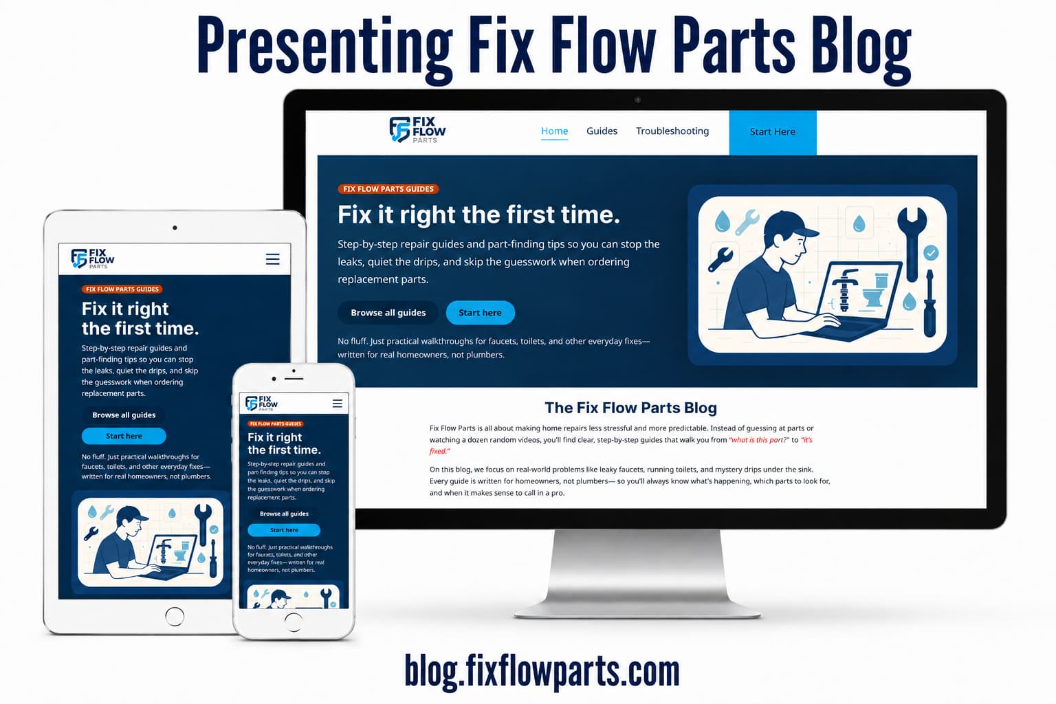 Fix Flow Parts Blog website